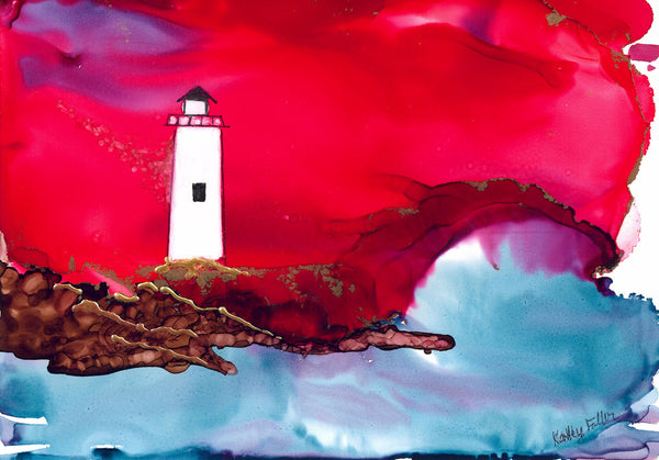 Beacon of the Beast LightHouse Set of Three Wall Art Prints