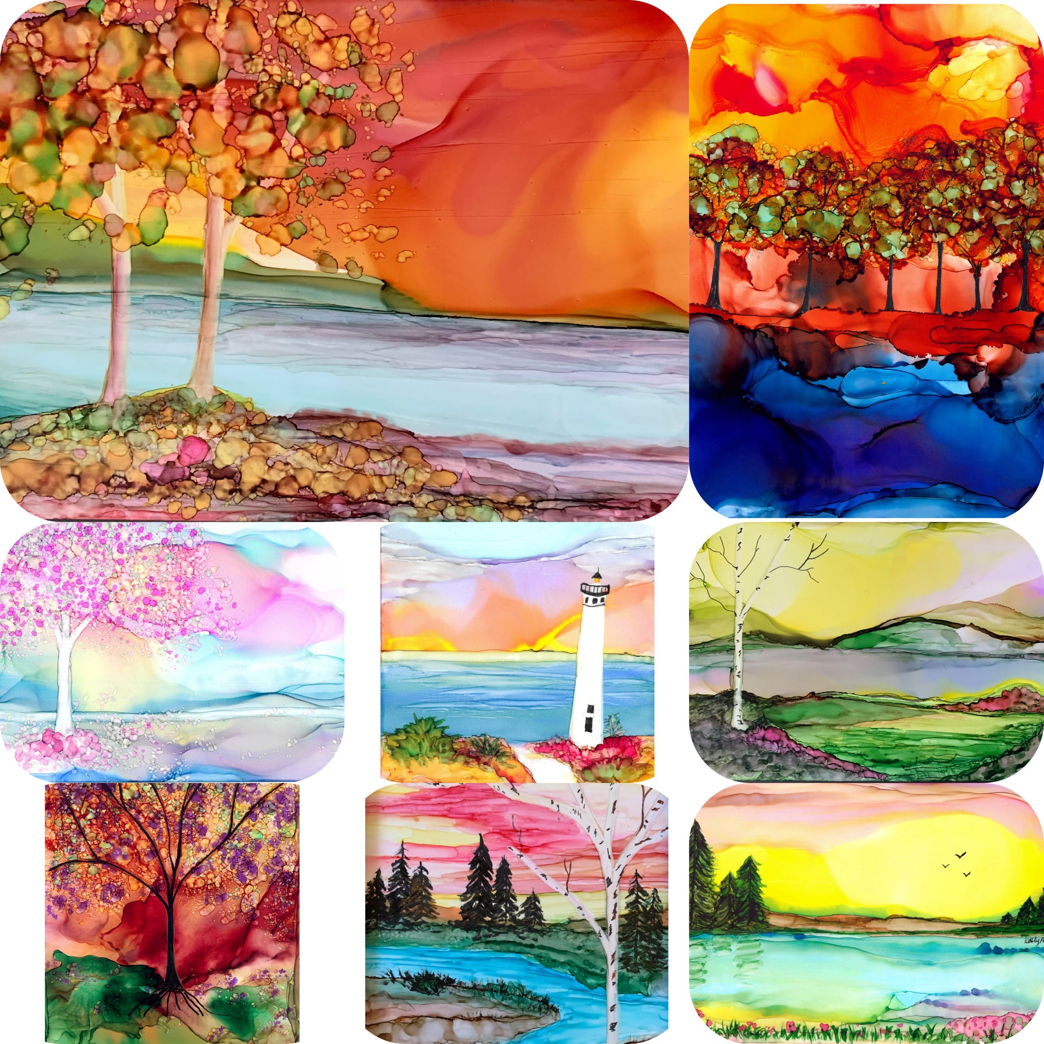 Landscape Note Cards - Set of 8