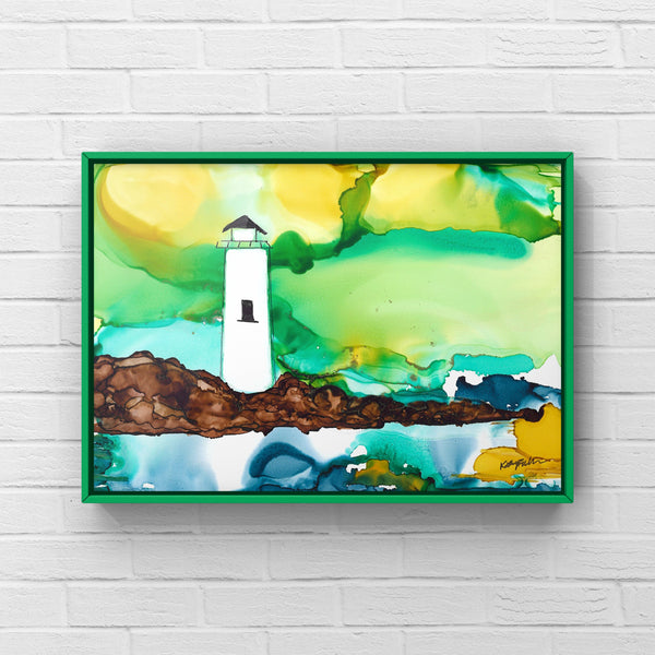 Towering Torch Lighthouse Wall Art Print