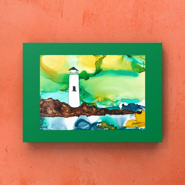 Towering Torch Lighthouse Wall Art Print