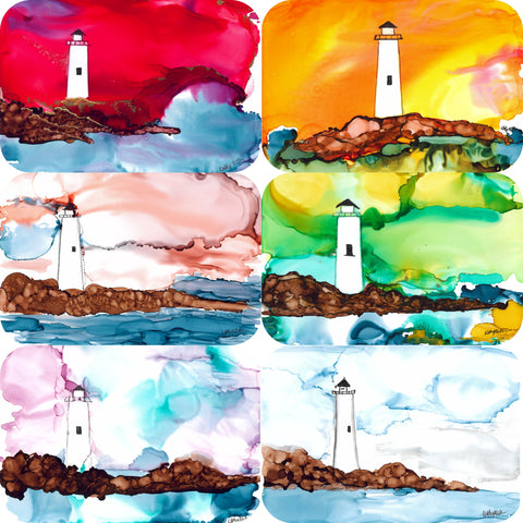 Lighthouses Note Cards - Set of 6
