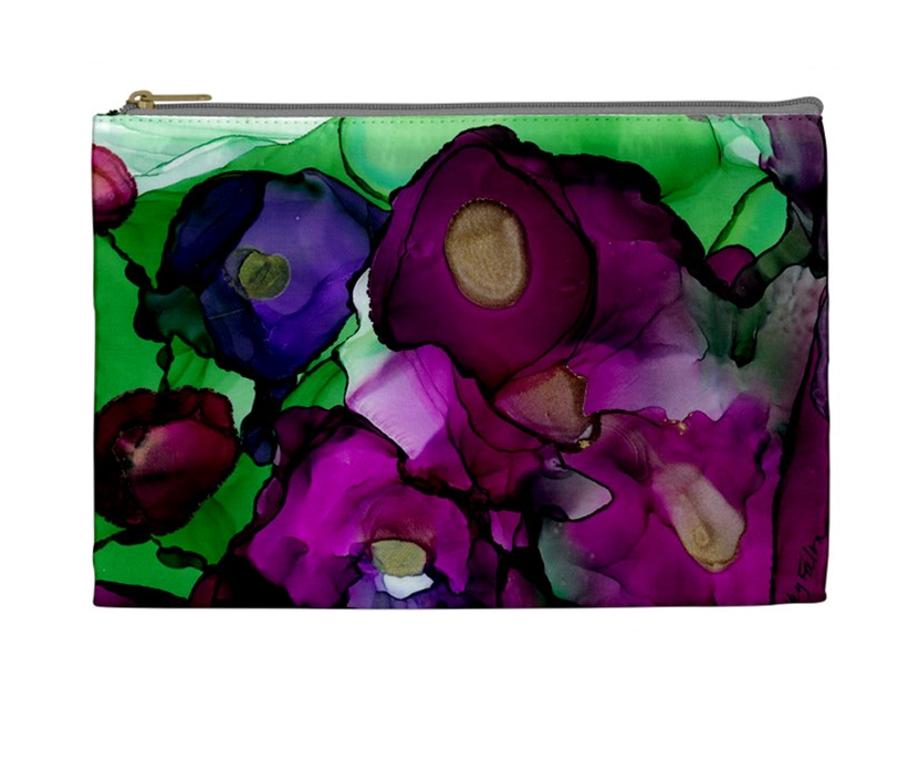 Flowers Abstract Cosmetic Bag