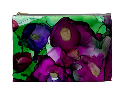 Flowers Abstract Cosmetic Bag
