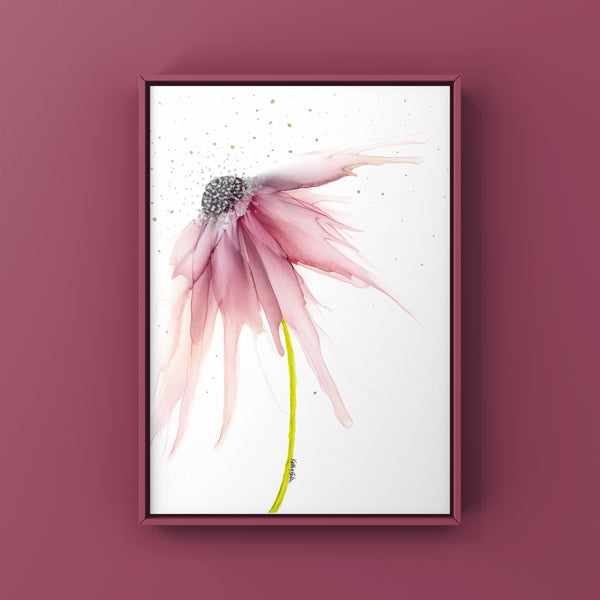 Rosewood Flower Wall Art Print 8x10