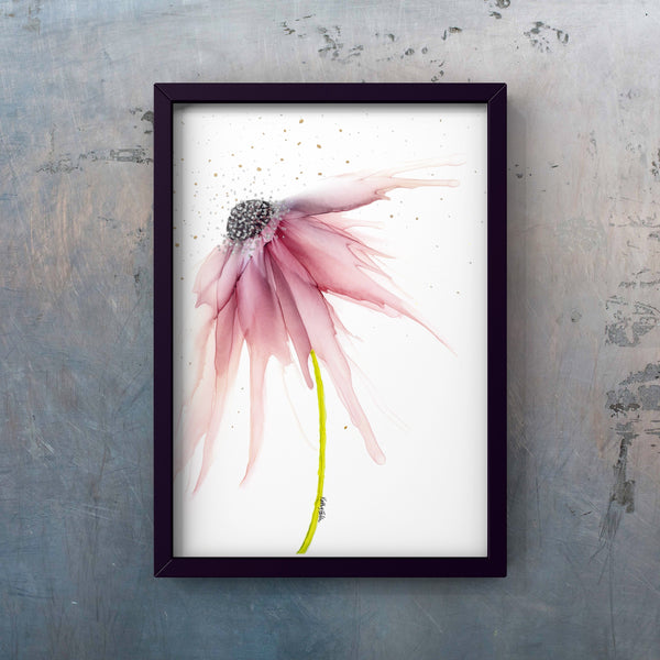 Rosewood Flower Wall Art Print 8x10