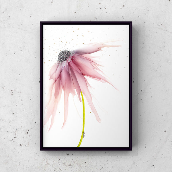 Rosewood Flower Wall Art Print 8x10