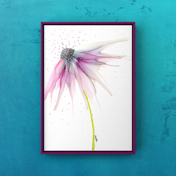 Sherbet Flower Wall Art Print 8x10