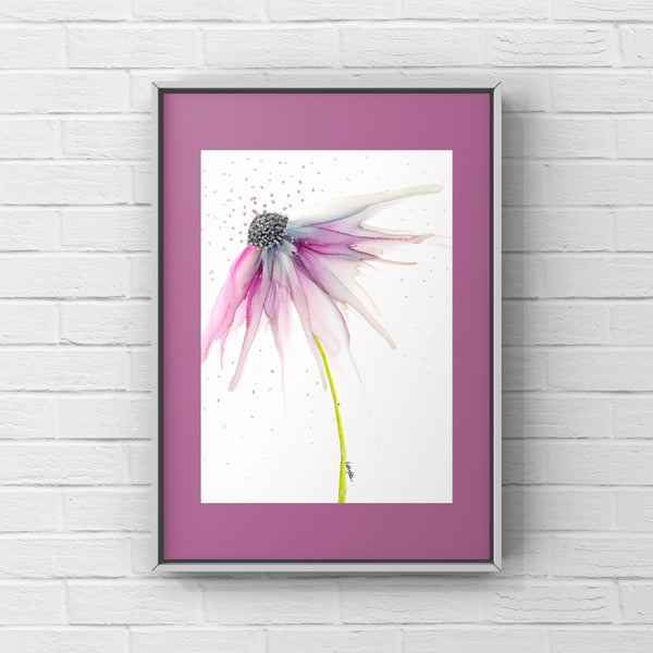 Sherbet Flower Wall Art Print 8x10