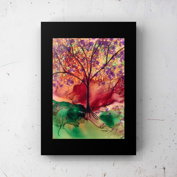 TreeScape Landscape Wall Art Print 8x10