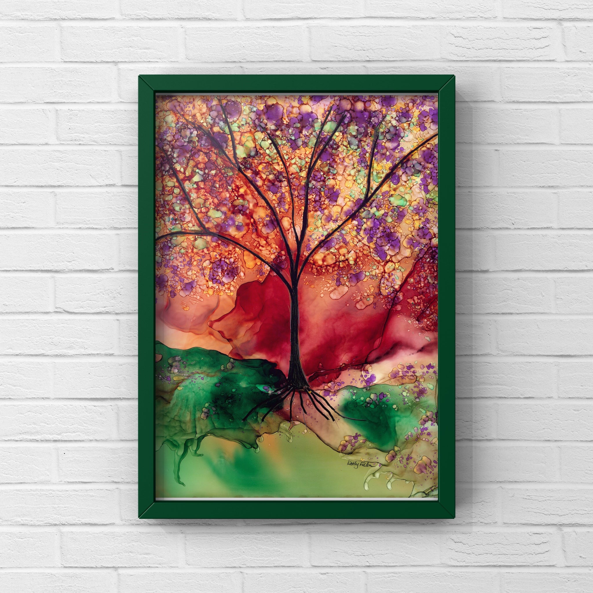 TreeScape Landscape Wall Art Print 8x10