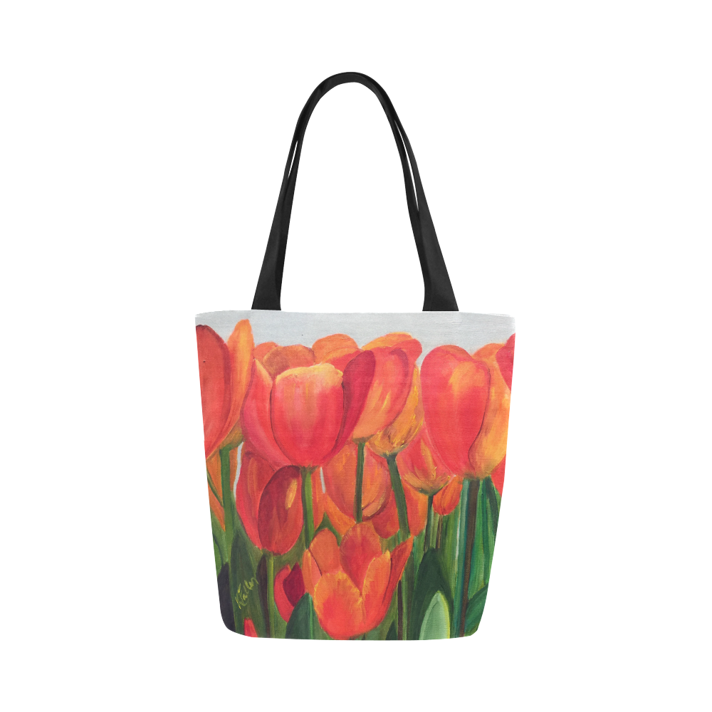 Orange Tulips Tote Bag