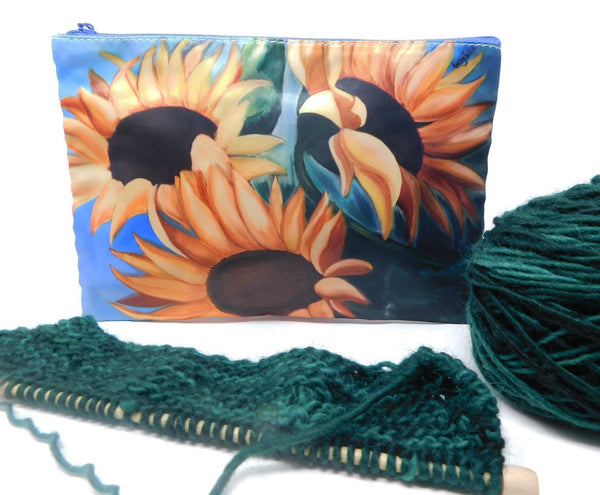 Sunflower Cosmetic Bag