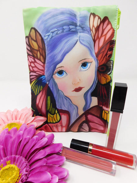 Butterfly Fairy Girl Cosmetic Bag