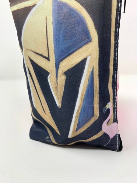 Golden Knights Cosmetic Bag with Flamingo