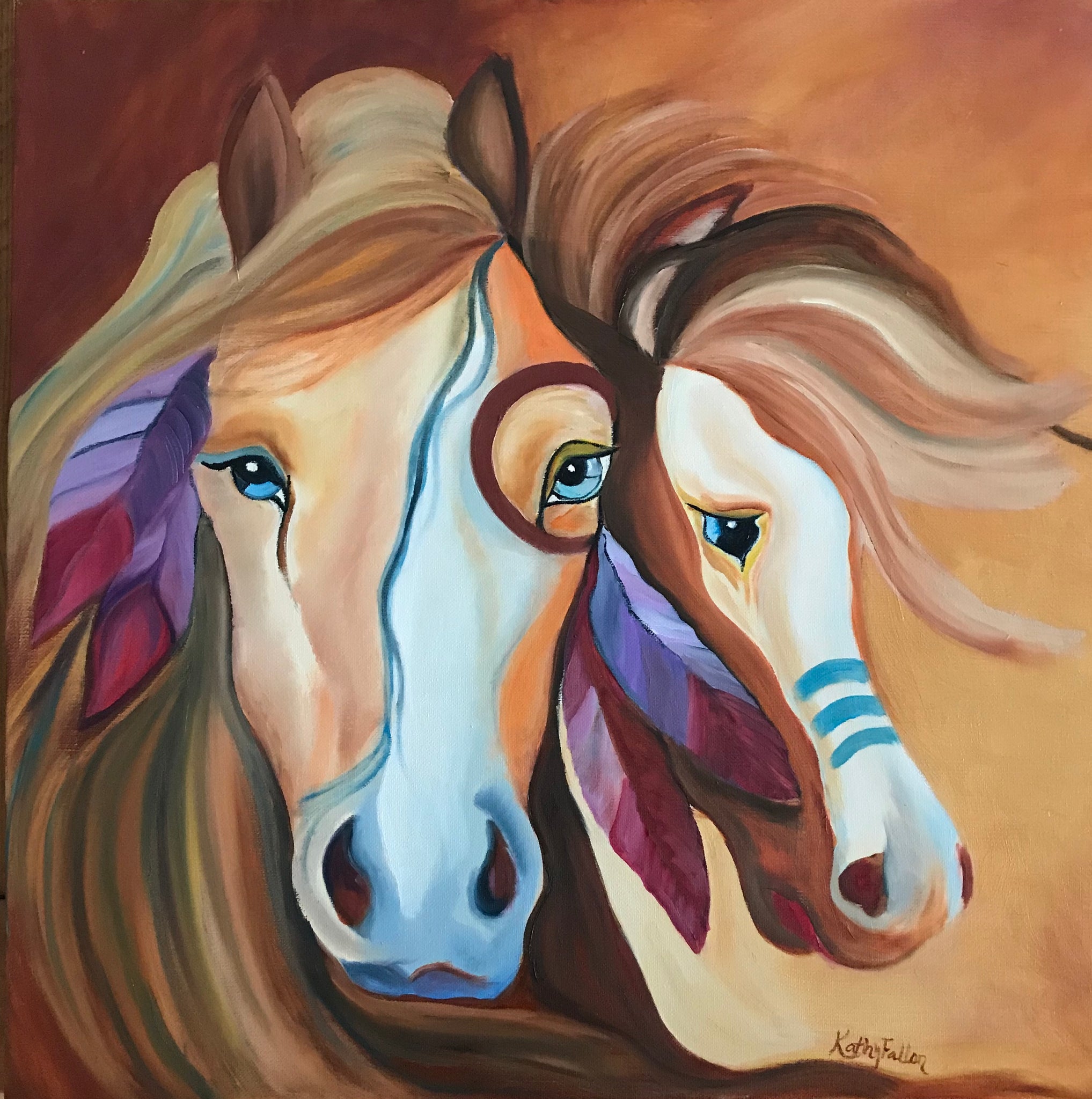 indian horse painting