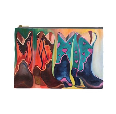 Cowboy Boots Cosmetic Bag  - Mr & Mrs. Boots