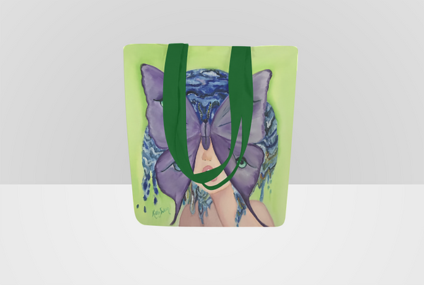 Butterfly Girl Tote Bag