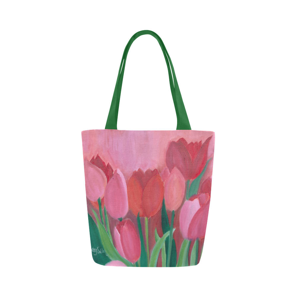 Pink Tulips Tote Bag