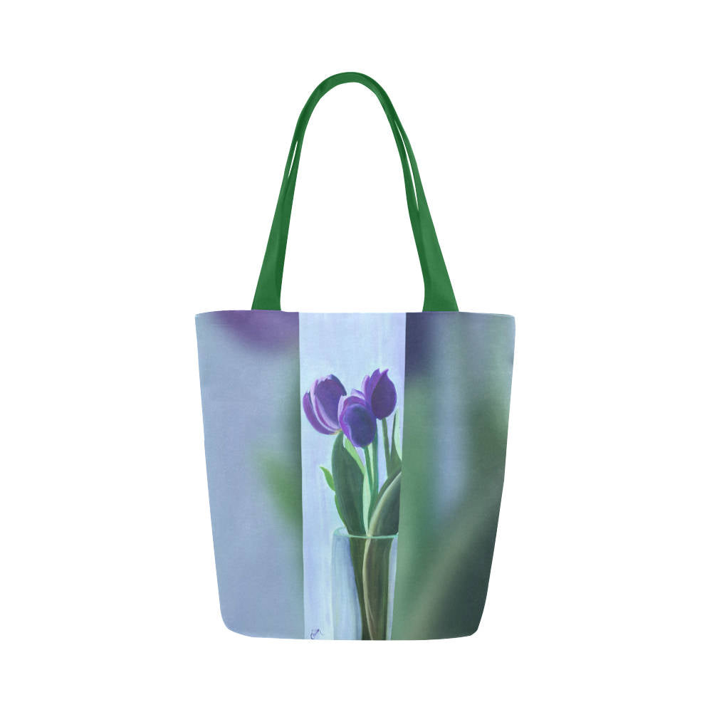 Purple Tulips Tote Bag