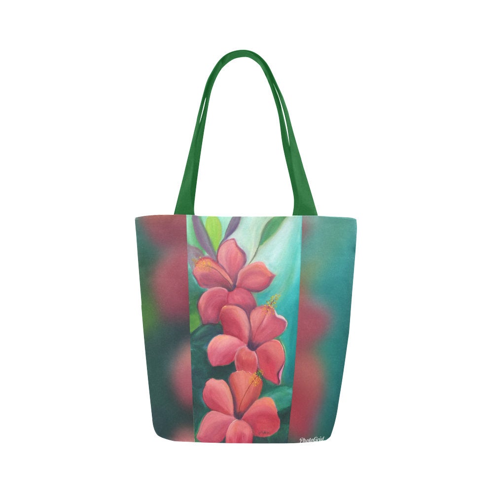 Hibiscus Tote Bag - Red