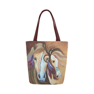 Native American Horse Tote Bag