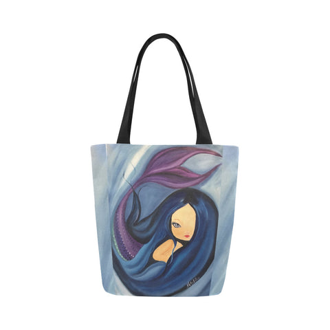 Mermaid Purple Tote Bag