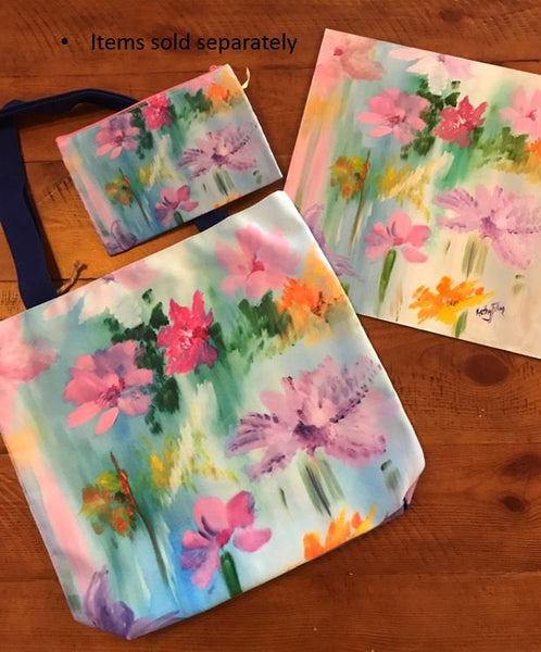 Floral Abstract Tote Bag