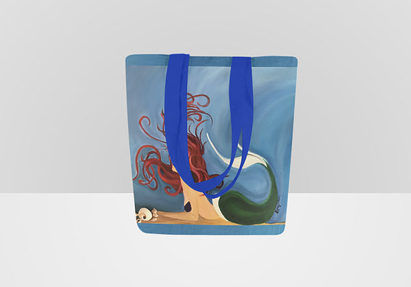 Mermaid Tote Bag - Red Hair