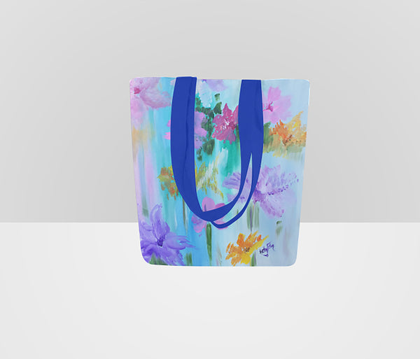 Floral Abstract Tote Bag