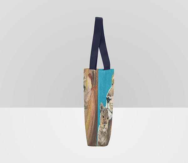 Lion and Cub Tote Bag