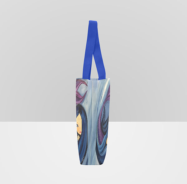 Mermaid Purple Tote Bag