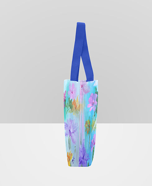 Floral Abstract Tote Bag