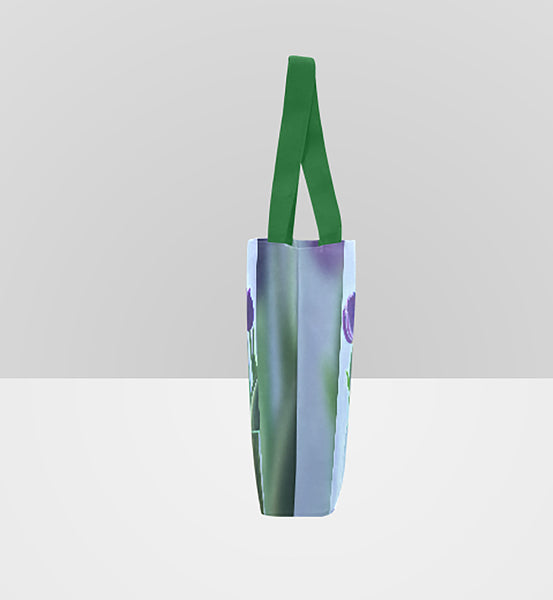 Purple Tulips Tote Bag