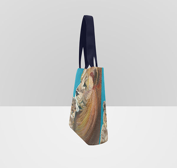 Lion and Cub Tote Bag