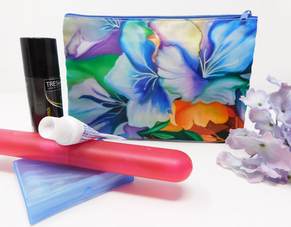 Floral Cosmetic Bag