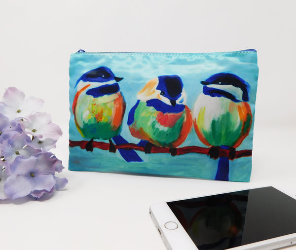 3 Birds Cosmetic Bag