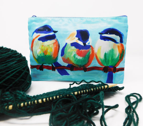 3 Birds Cosmetic Bag