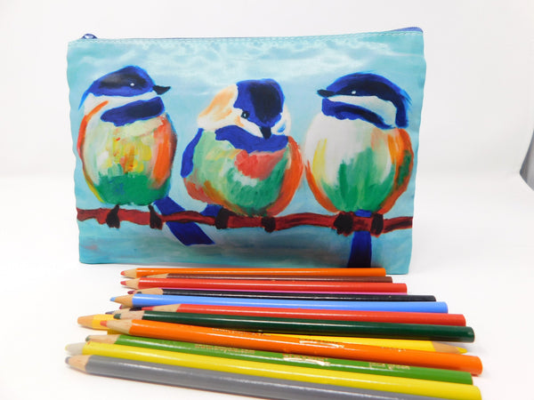 3 Birds Cosmetic Bag