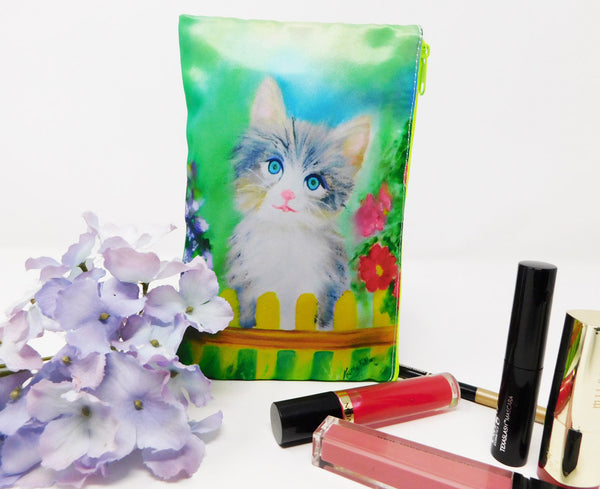 Kitten Cat Cosmetic Bag