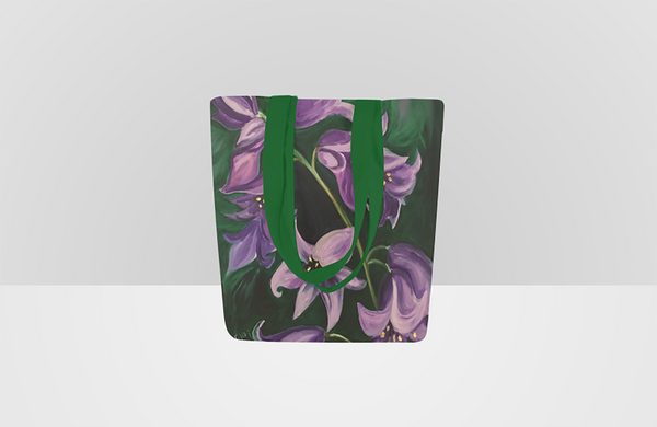 Floral Tote Bag Lavender