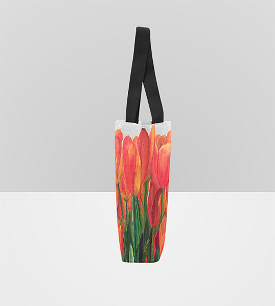 Orange Tulips Tote Bag