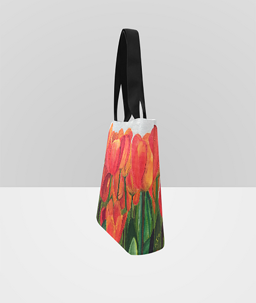 Orange Tulips Tote Bag