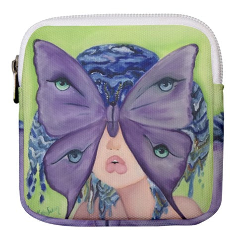 Fairy Butterfly Girl Mini Square Pouch